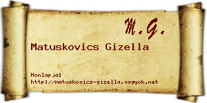 Matuskovics Gizella névjegykártya